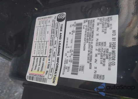 2013 Ford F-150 Xlt z USA, uszkodzony, nr VIN 1FTFW1ET3DFC54256